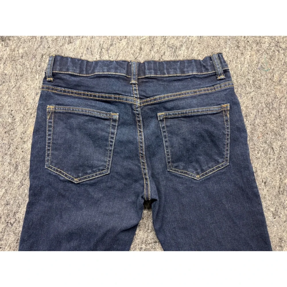 Gap Kids Boys Size 14 Regular Stretch Straight Jeans Dark Rinse Indigo Denim